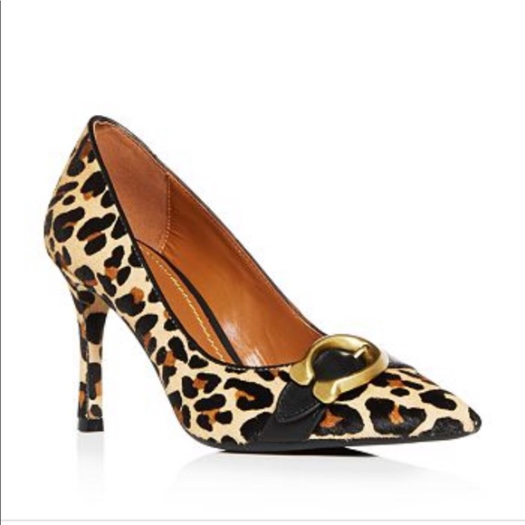 Coach Shoes - New! Coach Waverly Calf Hair Leopard Pump 7